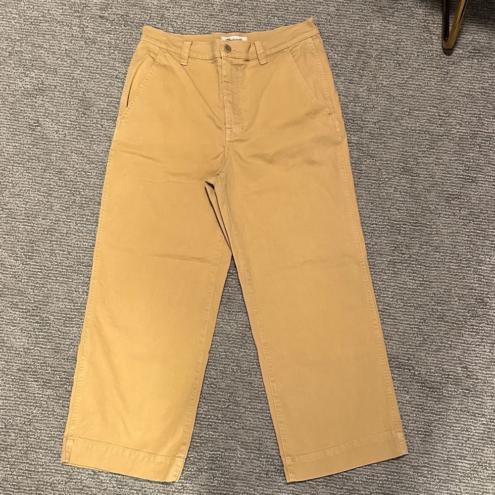 Madewell Tan Ankle Cropped Jeans